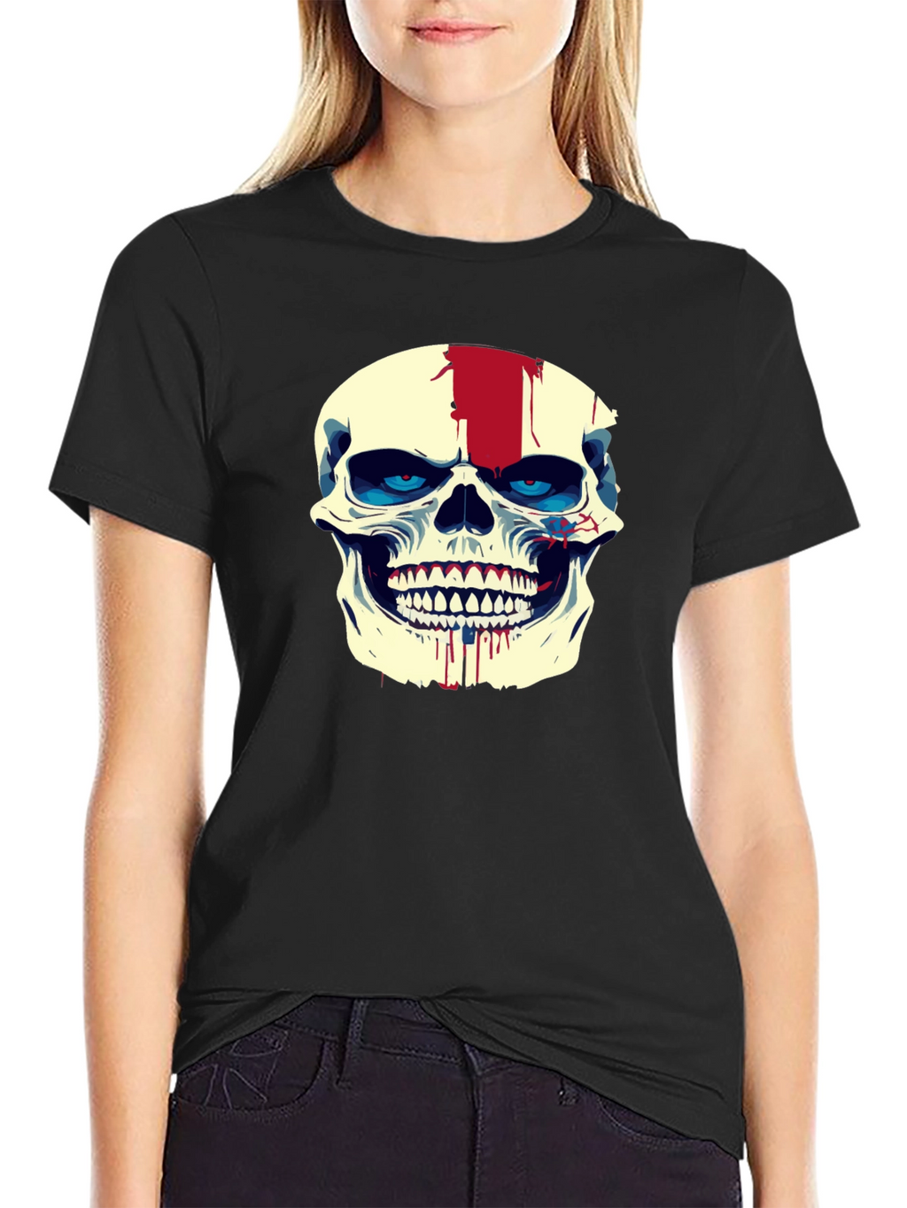 Skull Graphic Tee - Mens Black Short Sleeve