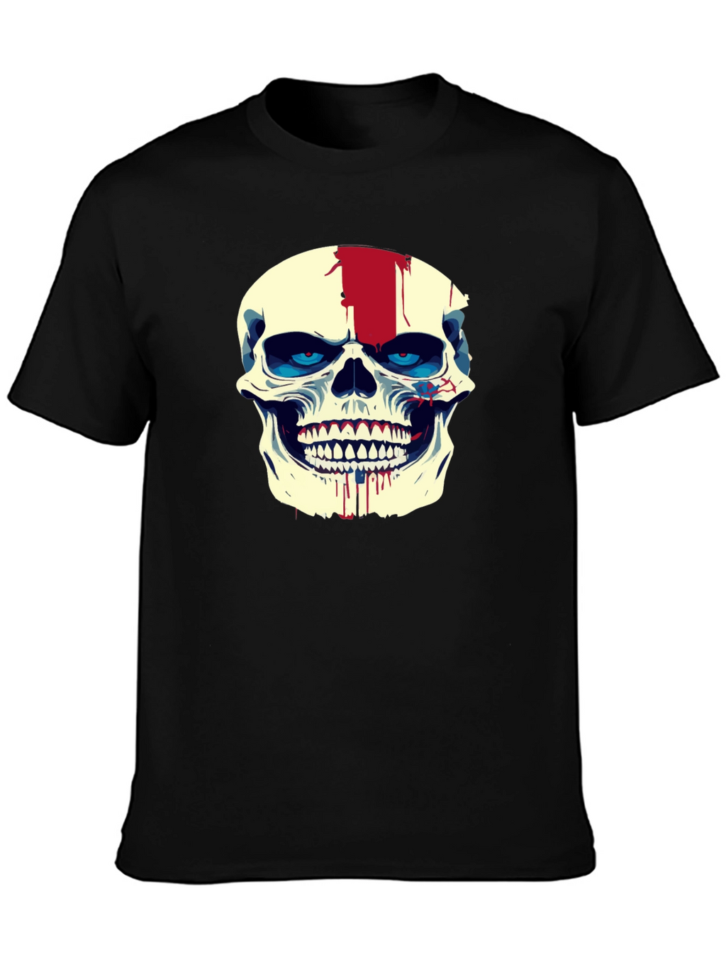 Skull Graphic Tee - Mens Black Short Sleeve