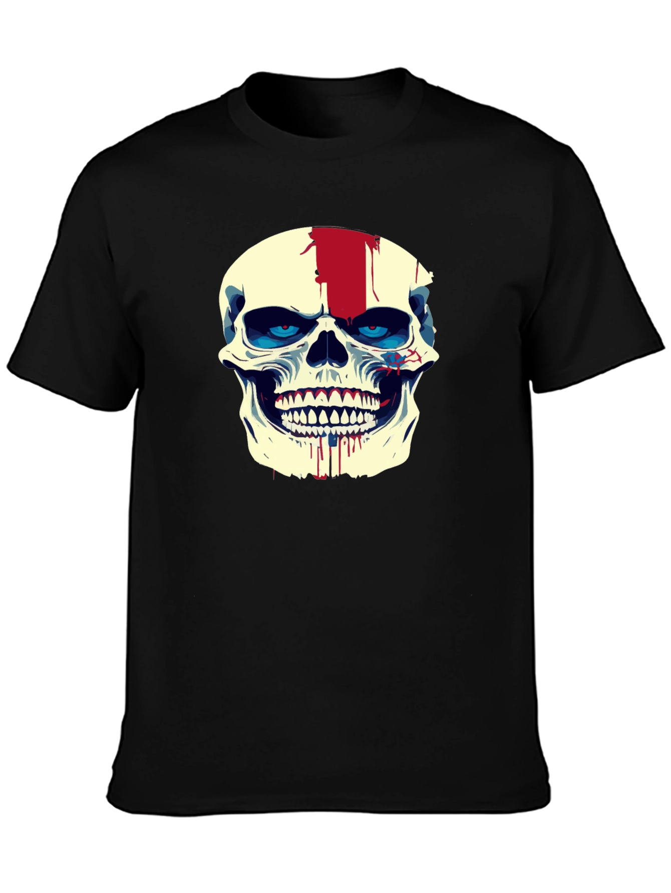 Skull Graphic Tee - Mens Black Short Sleeve