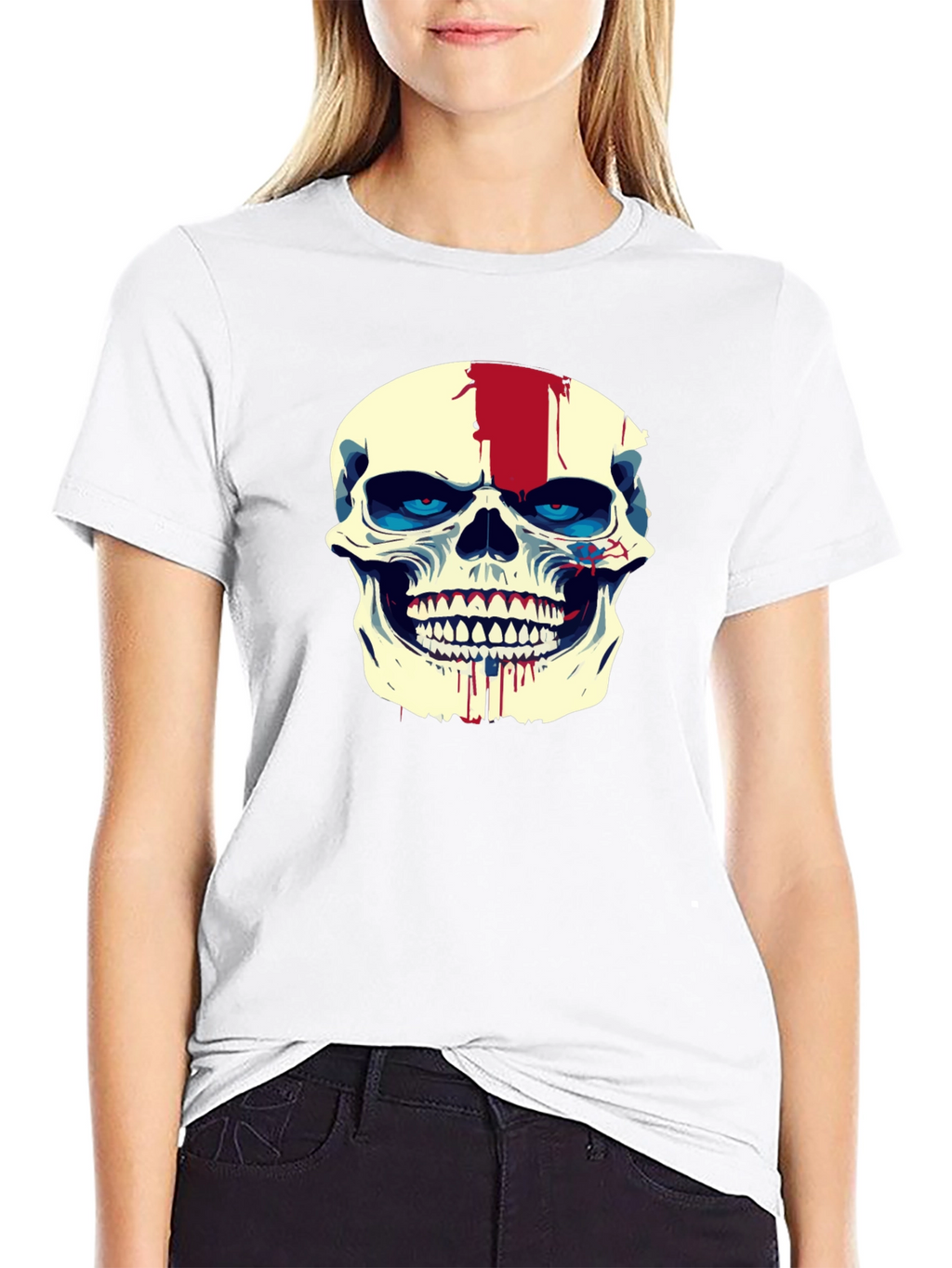 Skull Graphic Tee - Mens Black Short Sleeve