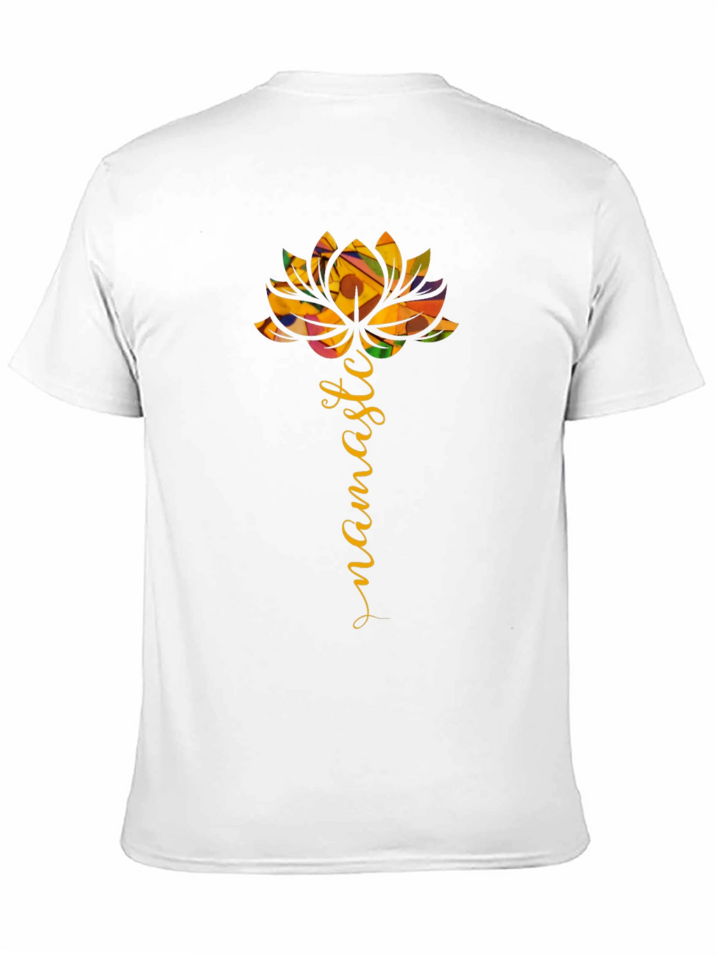 Namaste Lotus Flower Graphic T-Shirt - Yoga Inspired Tee