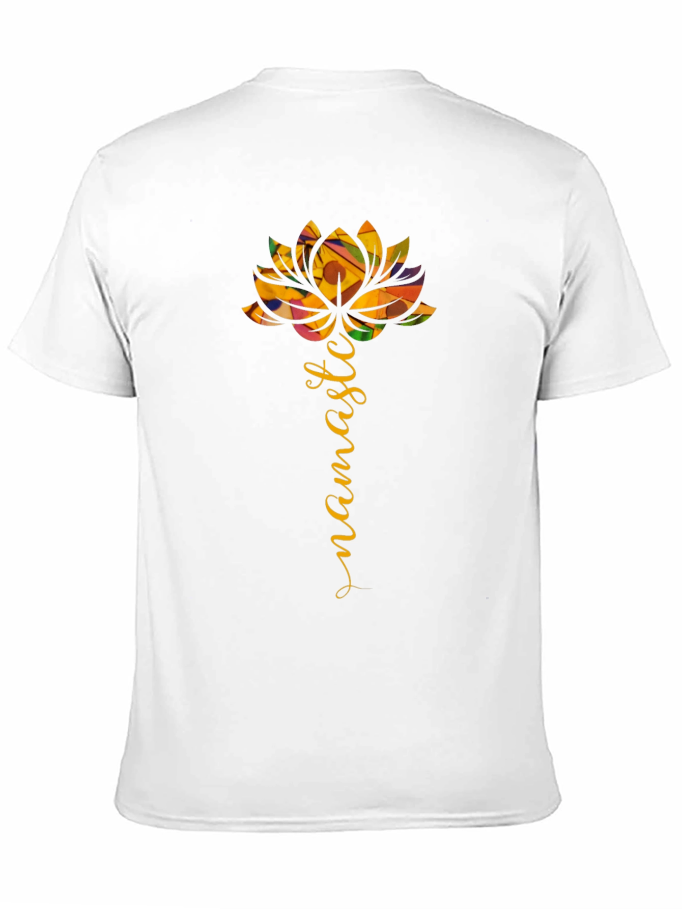 Namaste Lotus Flower Graphic T-Shirt - Yoga Inspired Tee