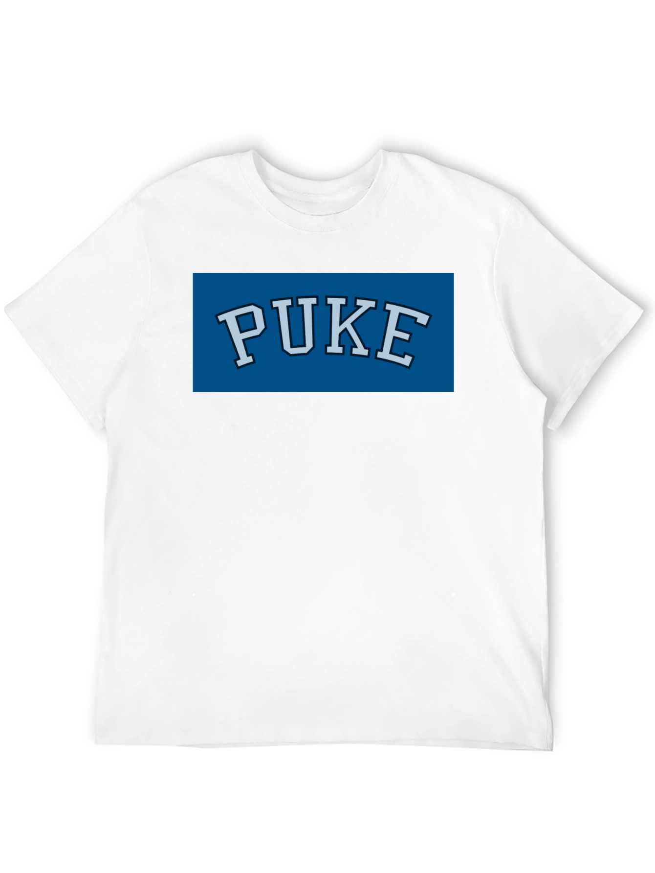 PUKE Graphic T-Shirt - Novelty College Style Tee