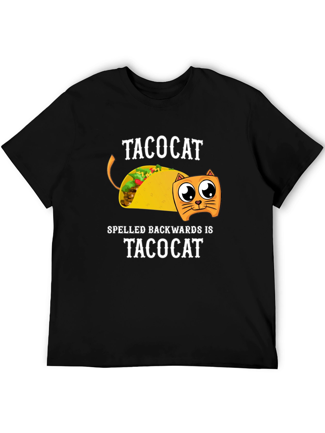 Taco Cat T-Shirt Funny Palindrome Design