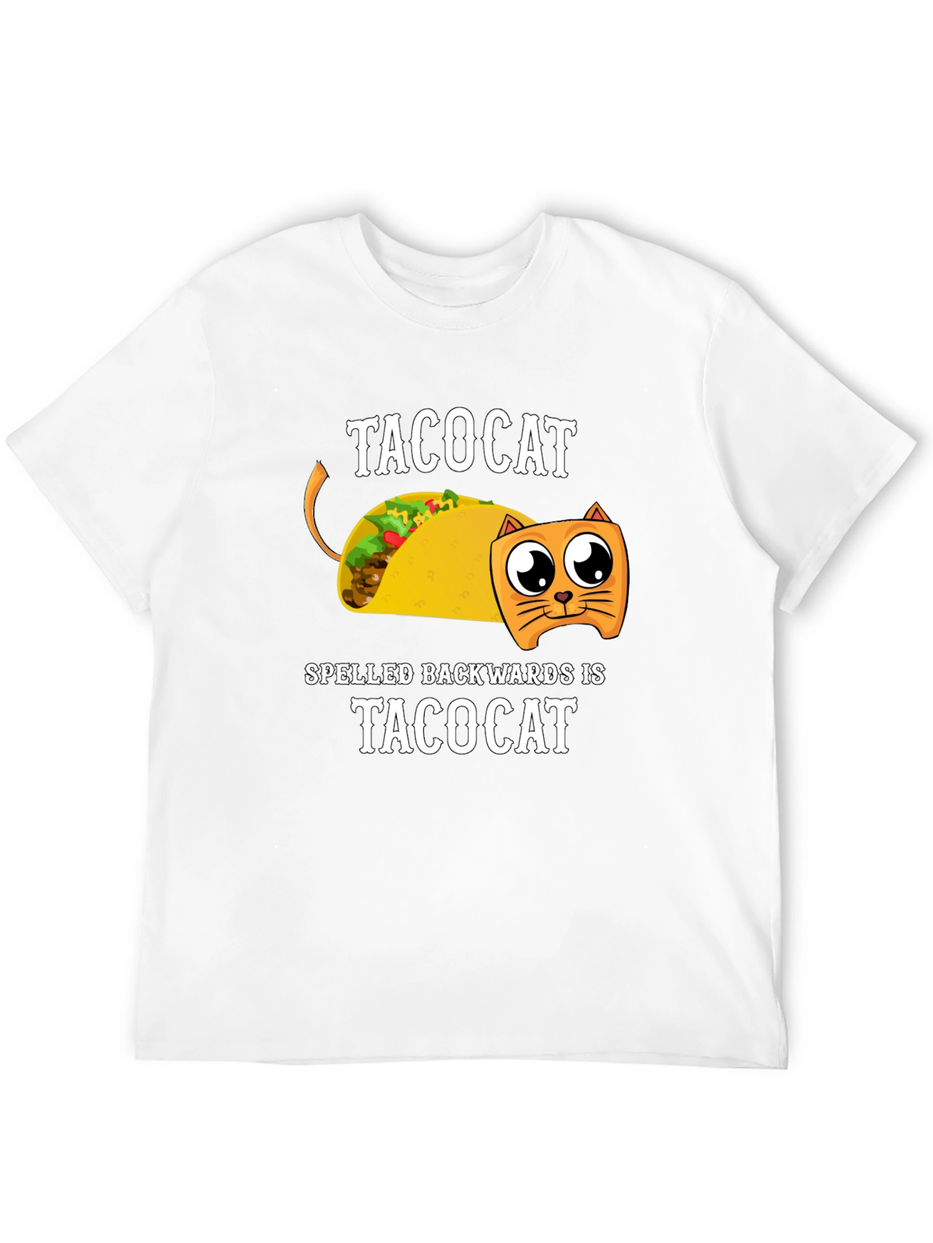 Taco Cat T-Shirt Funny Palindrome Design