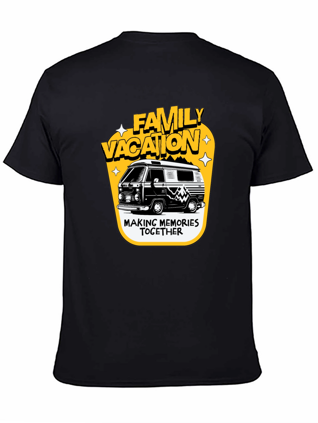 Family Vacation Camper Van Graphic Tee