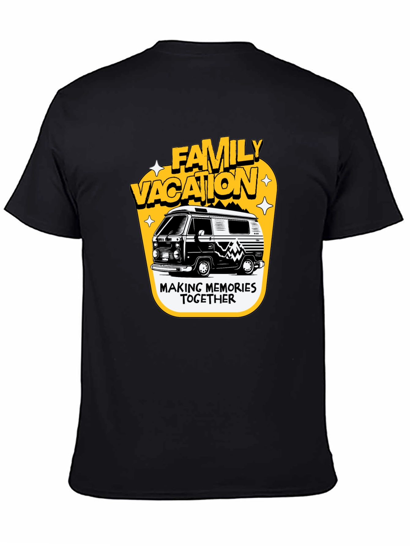 Family Vacation Camper Van Graphic Tee