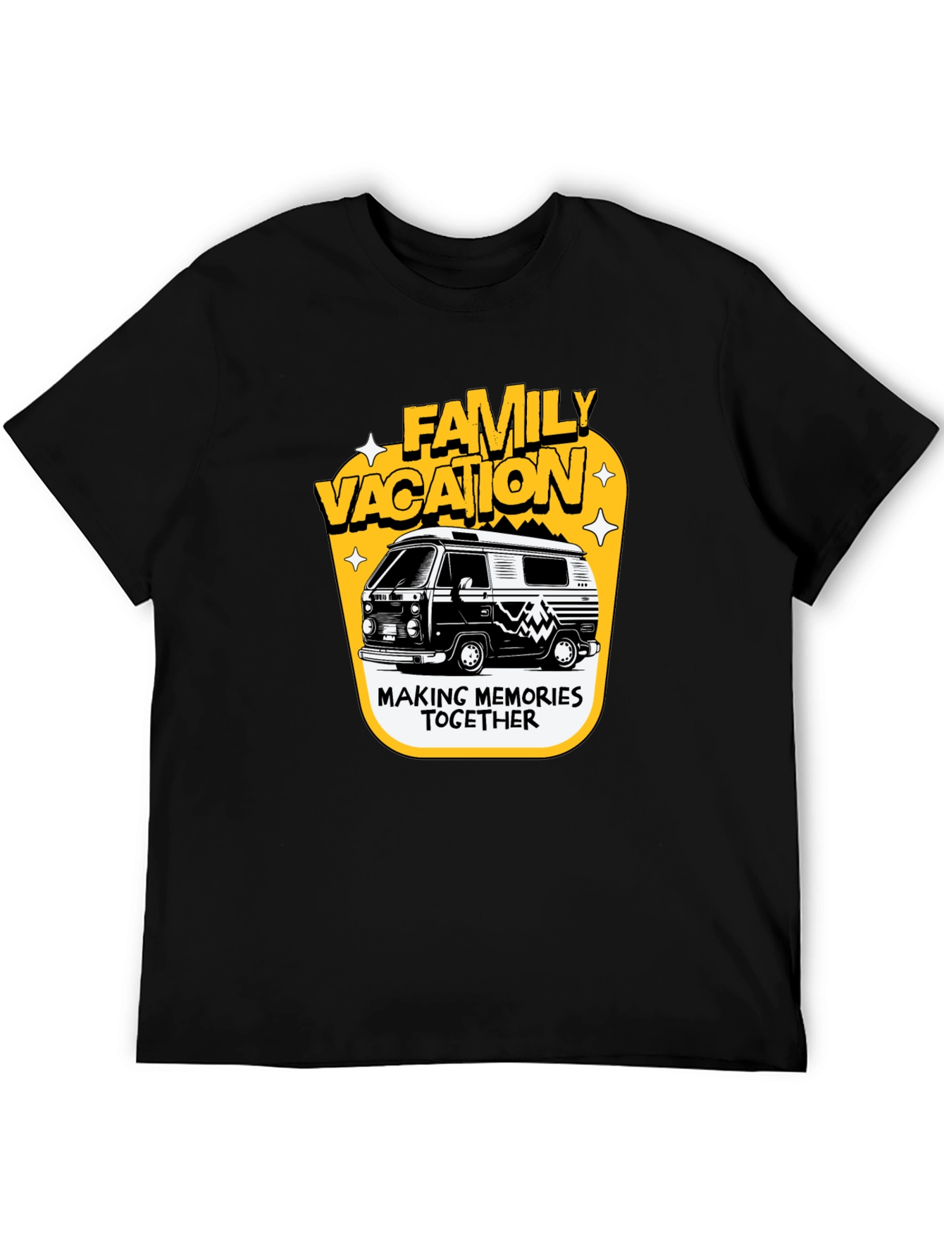 Family Vacation Camper Van Graphic Tee