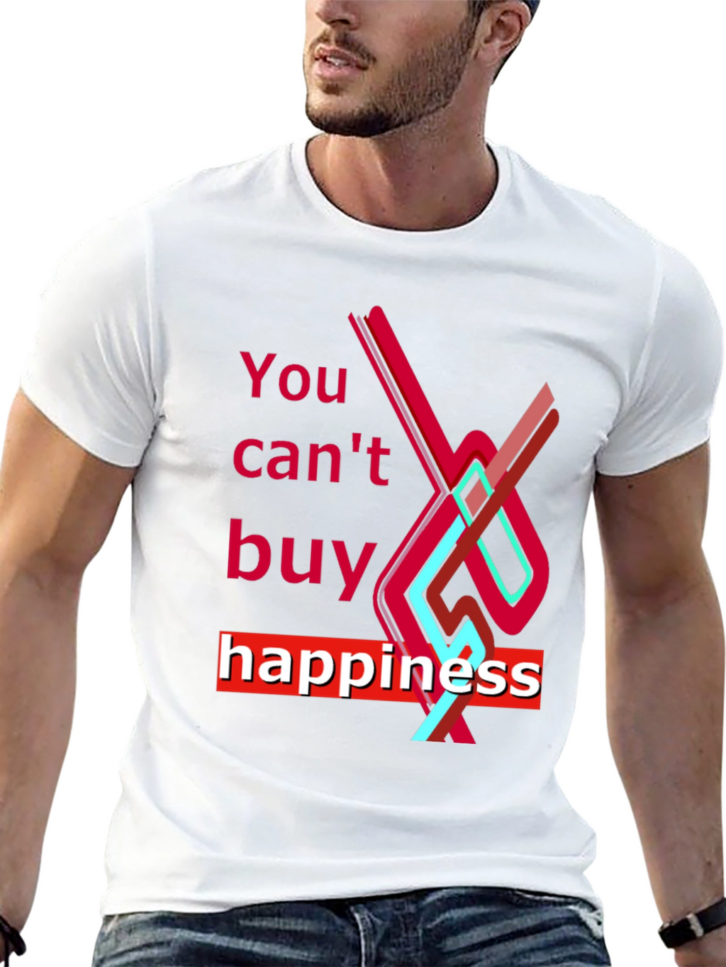 You Cant Buy Happiness Graphic Tee