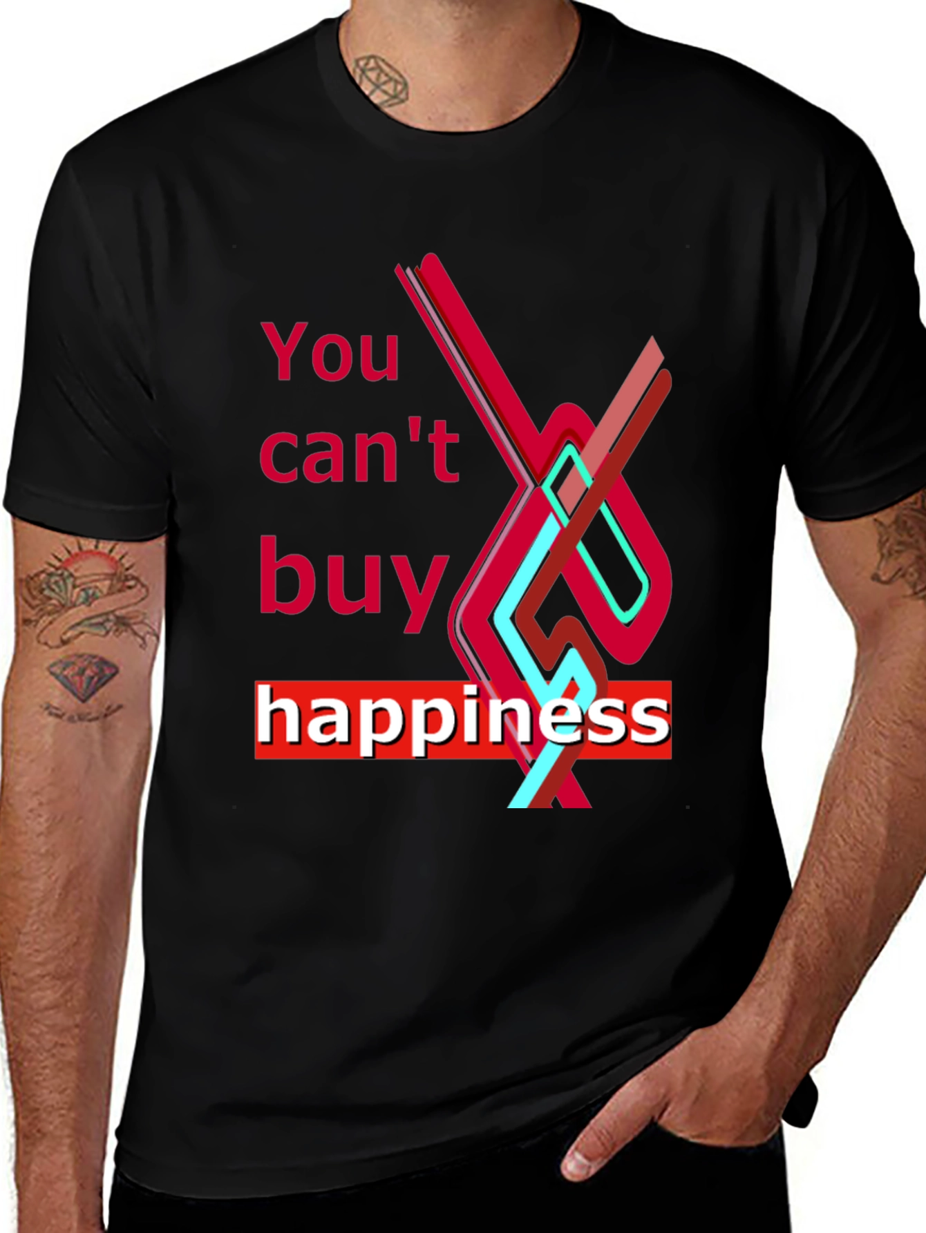 You Cant Buy Happiness Graphic Tee