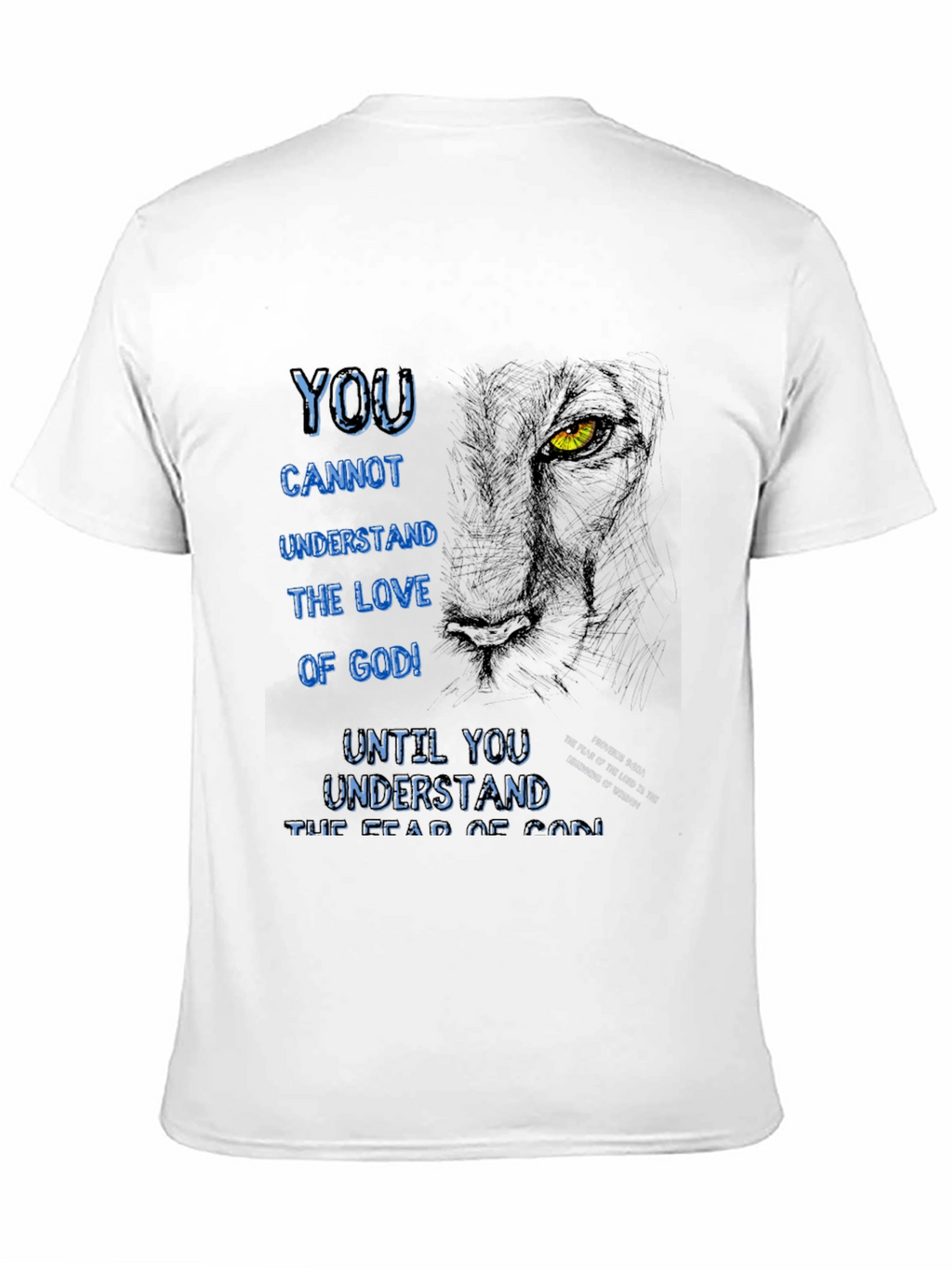 Lion & Scripture Graphic T-Shirt - Christian Apparel