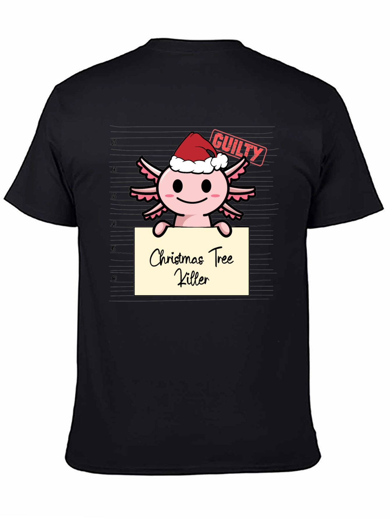 Axolotl Christmas Tree Killer T-Shirt
