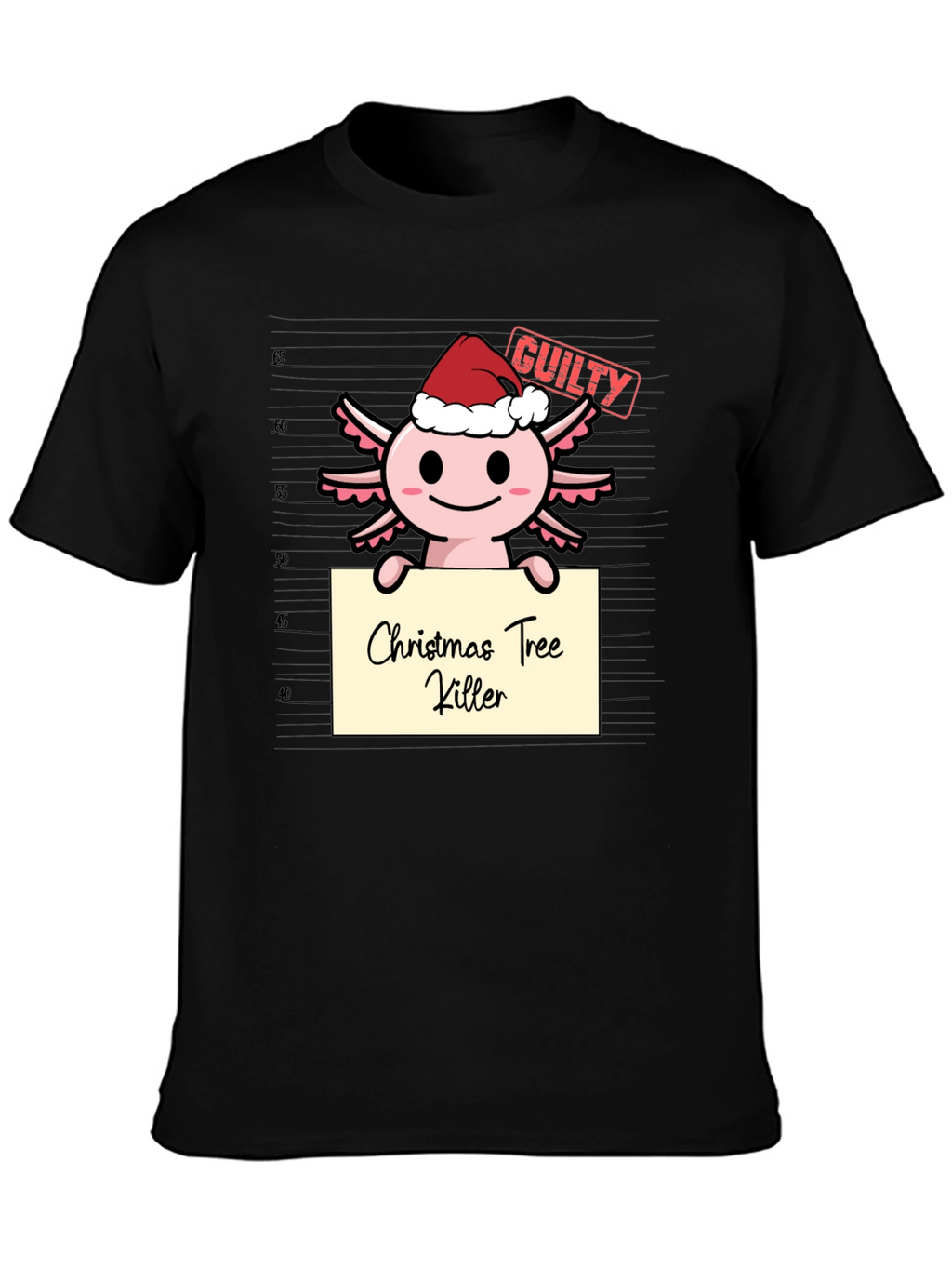 Axolotl Christmas Tree Killer T-Shirt