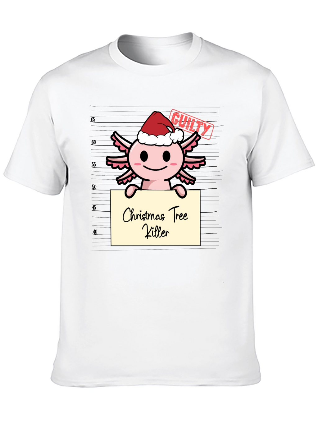 Axolotl Christmas Tree Killer T-Shirt