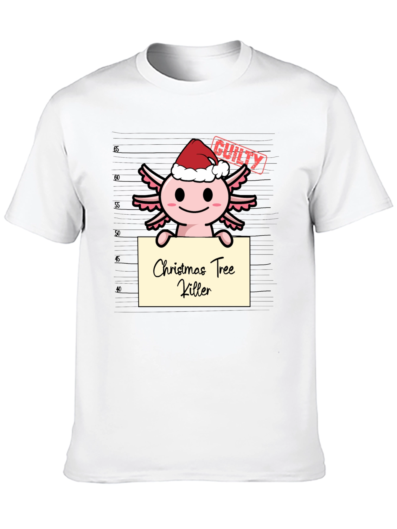 Axolotl Christmas Tree Killer T-Shirt
