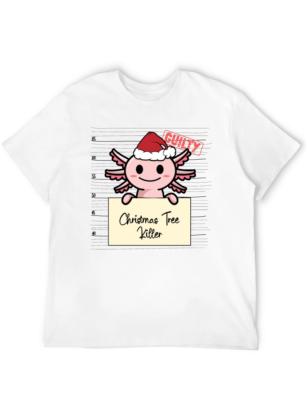 Axolotl Christmas Tree Killer T-Shirt