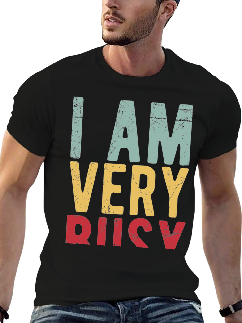 I Am Very Busy Retro Graphic Tee