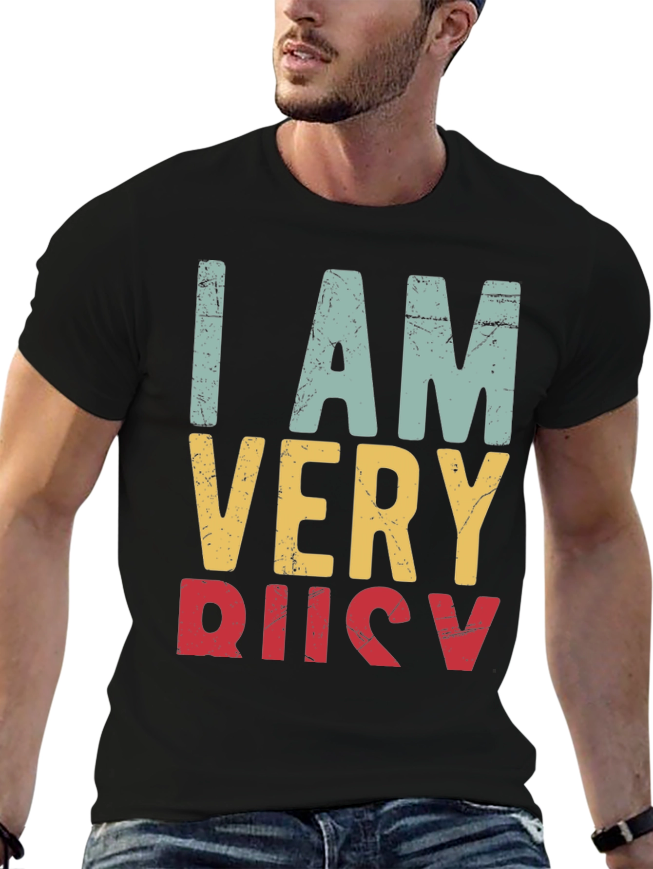 I Am Very Busy Retro Graphic Tee