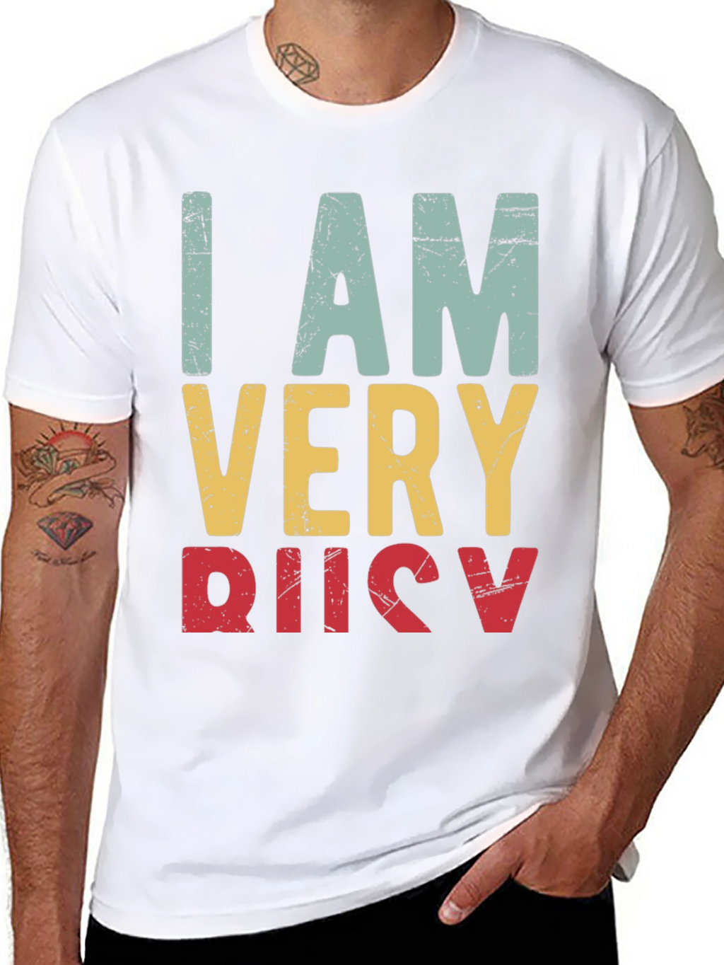 I Am Very Busy Retro Graphic Tee