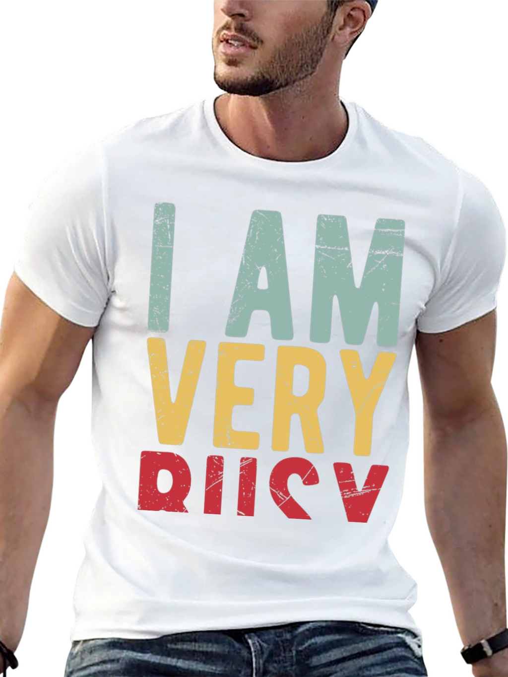 I Am Very Busy Retro Graphic Tee