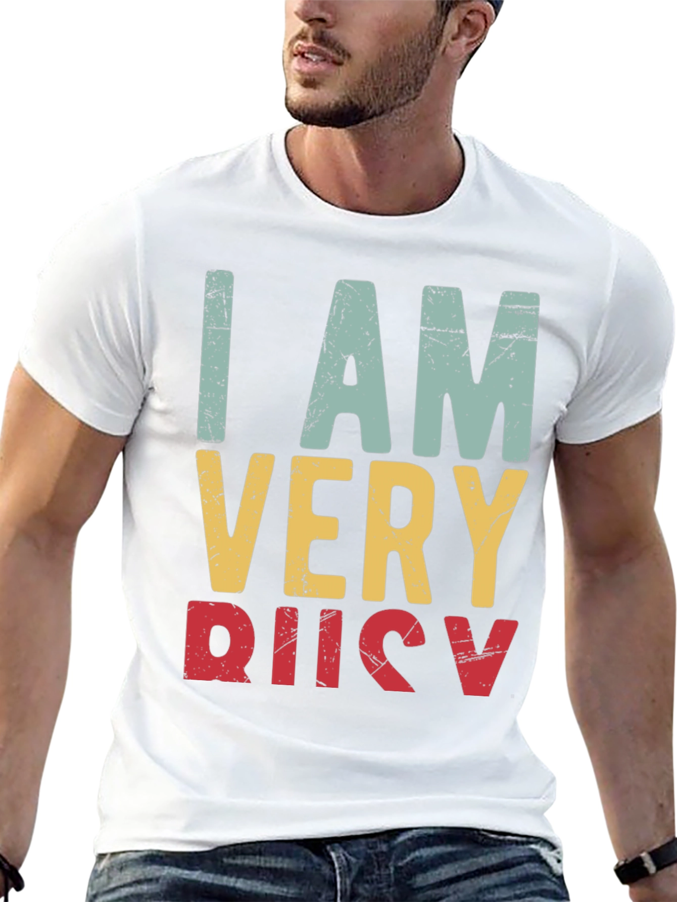 I Am Very Busy Retro Graphic Tee
