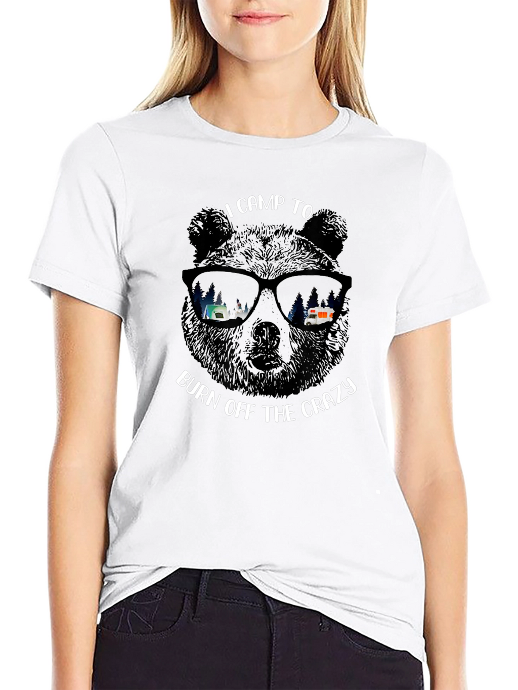 Camping Bear Graphic Tee