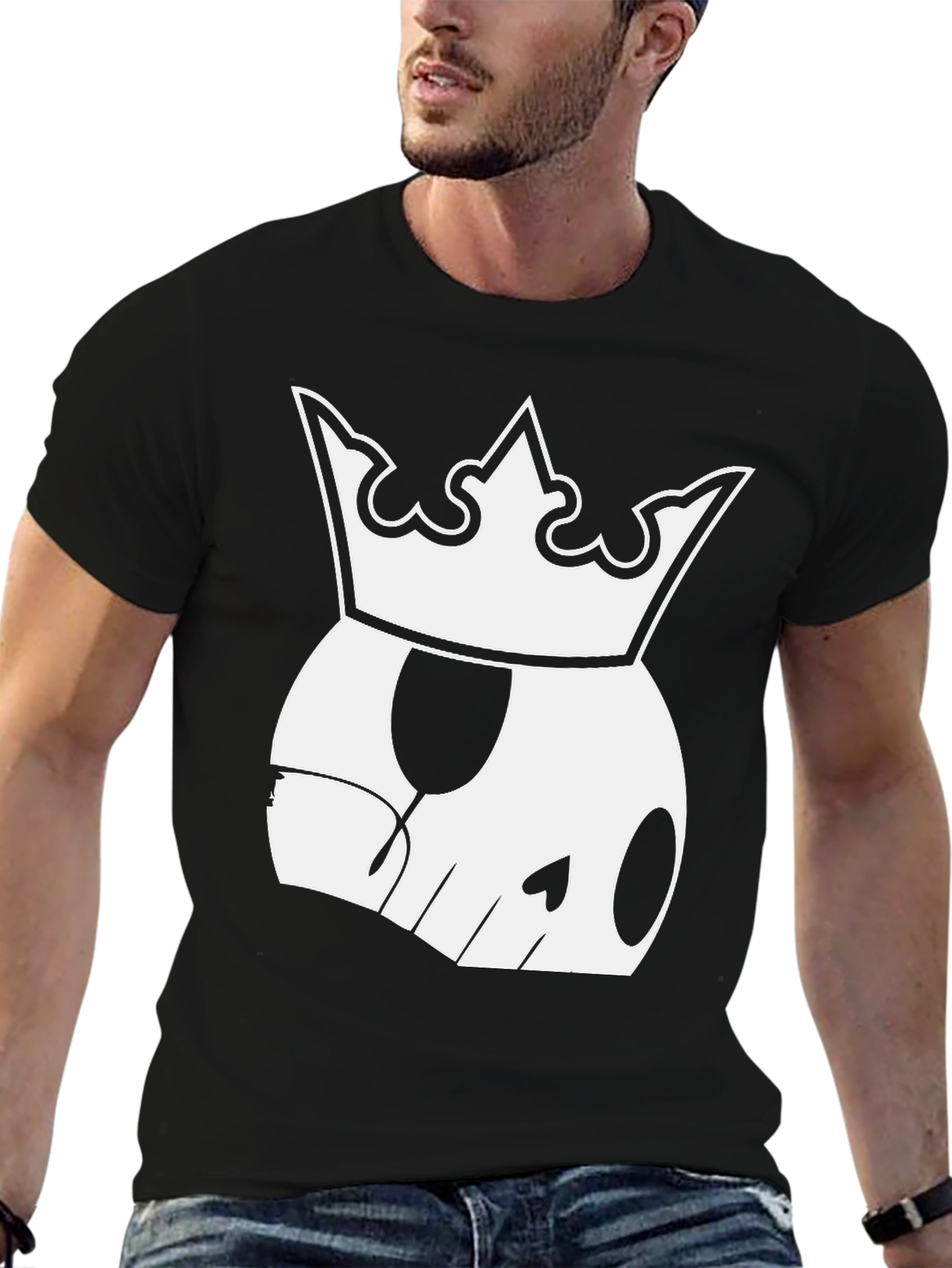Skull King Black T-Shirt - Modern Graphic Tee