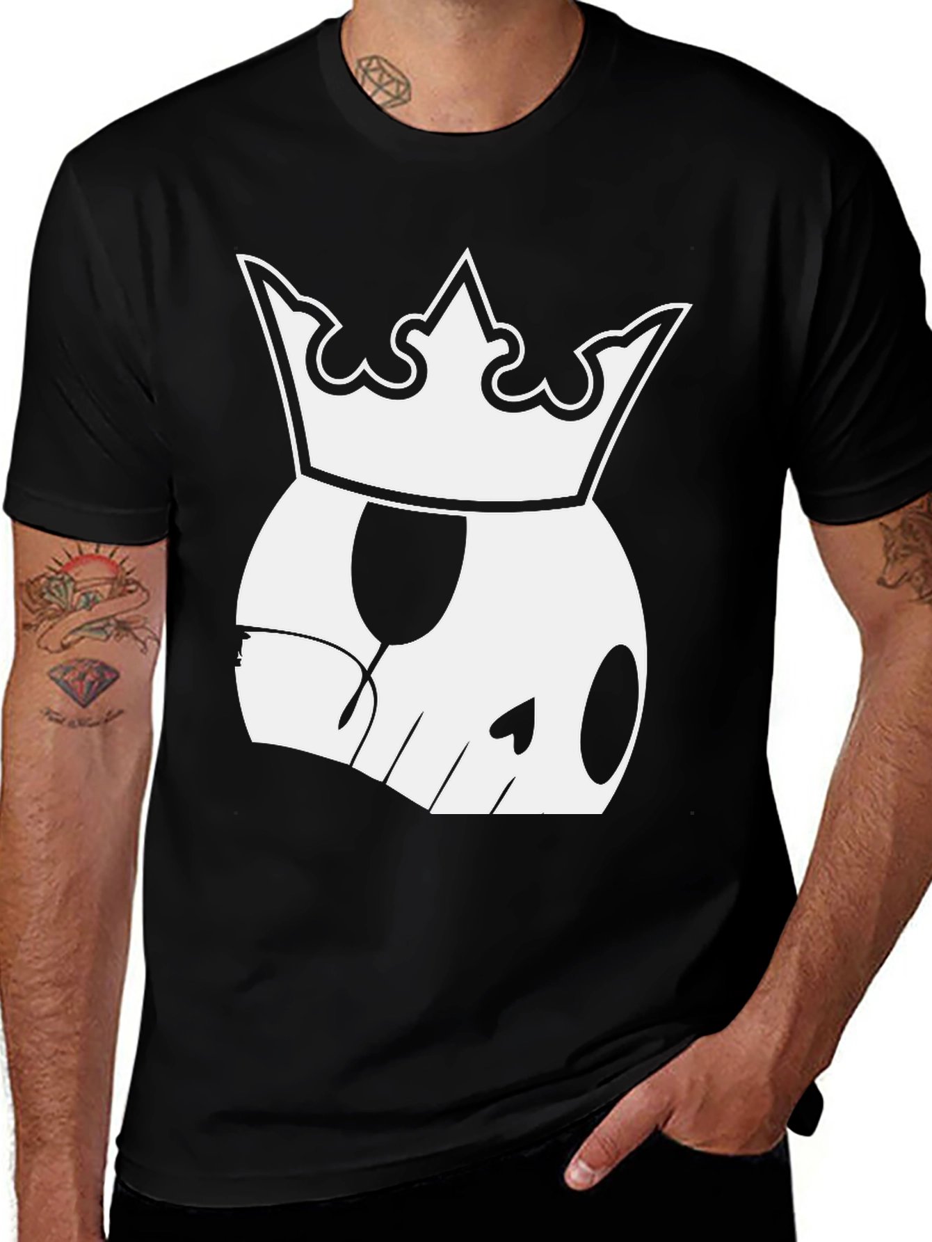 Skull King Black T-Shirt - Modern Graphic Tee