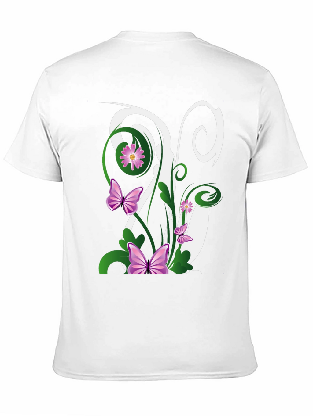 Butterfly Floral Initial T-Shirt