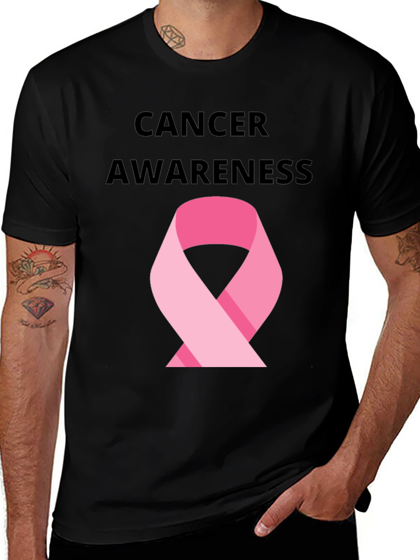 Cancer Awareness T-Shirt - Pink Ribbon