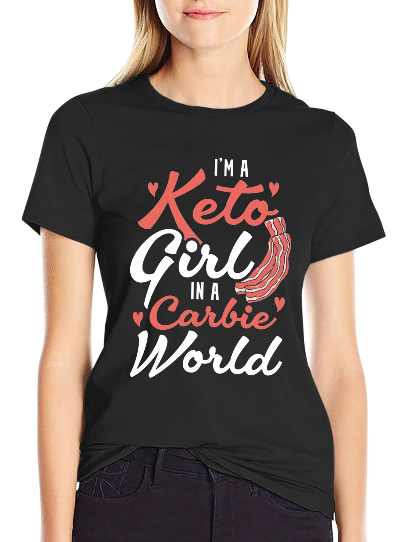 Im A Keto Girl T-Shirt - Womens Keto Diet Tee