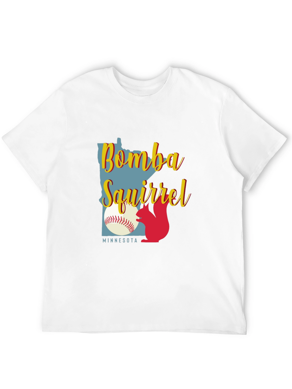 Bombs Squirrel Minnesota Baseball Graphic Tee