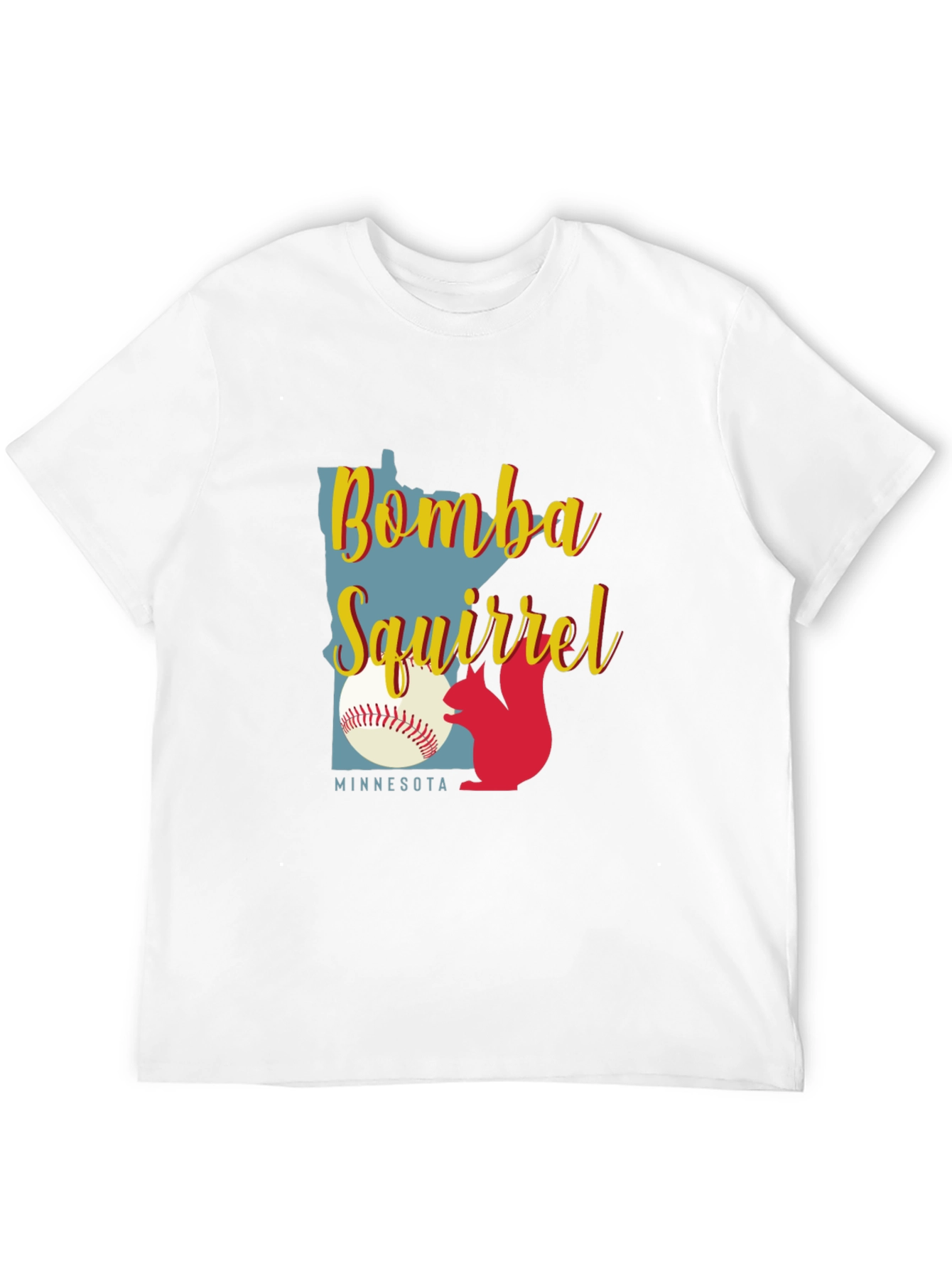 Bombs Squirrel Minnesota Baseball Graphic Tee