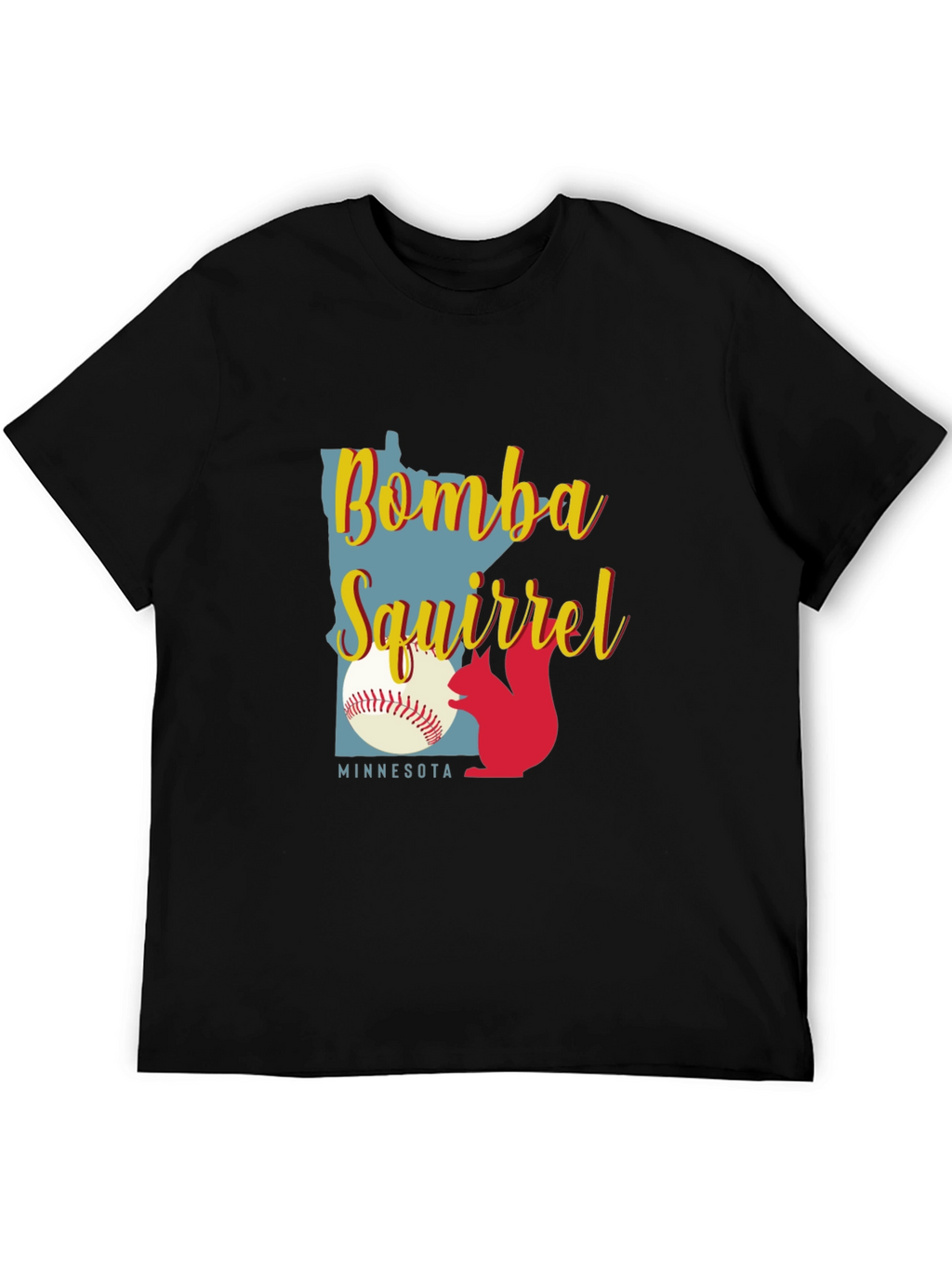 Bombs Squirrel Minnesota Baseball Graphic Tee