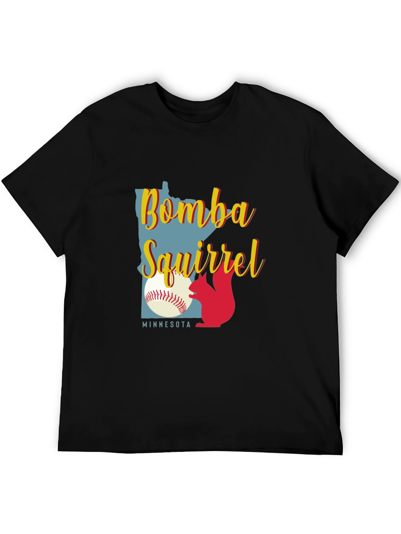 Bombs Squirrel Minnesota Baseball Graphic Tee