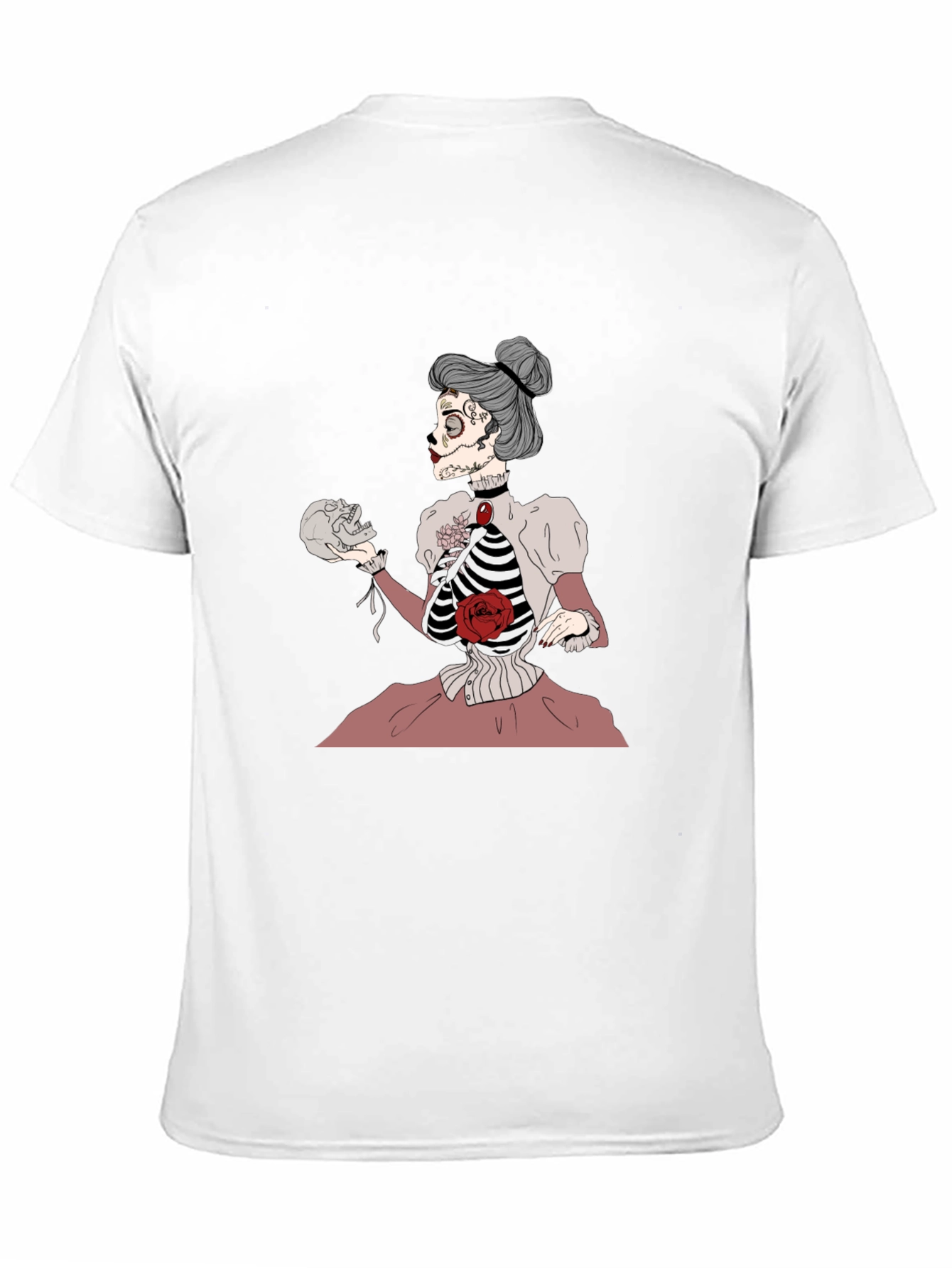 Skeleton Lady T-Shirt - Unique Goth Style Tee