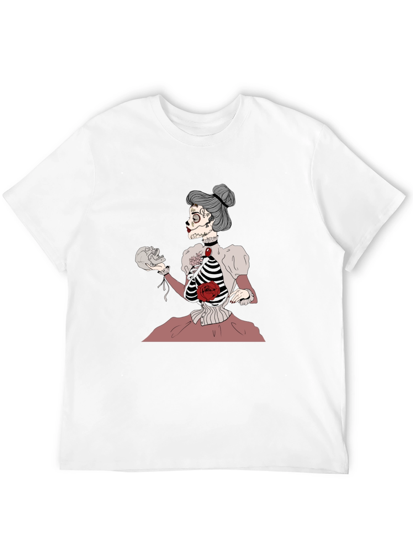 Skeleton Lady T-Shirt - Unique Goth Style Tee