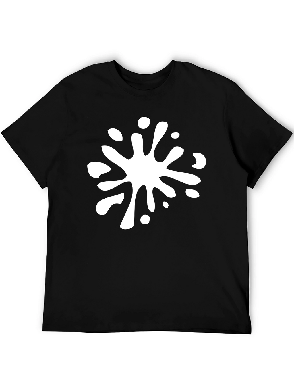 Cool Ink Splatter Black T-Shirt