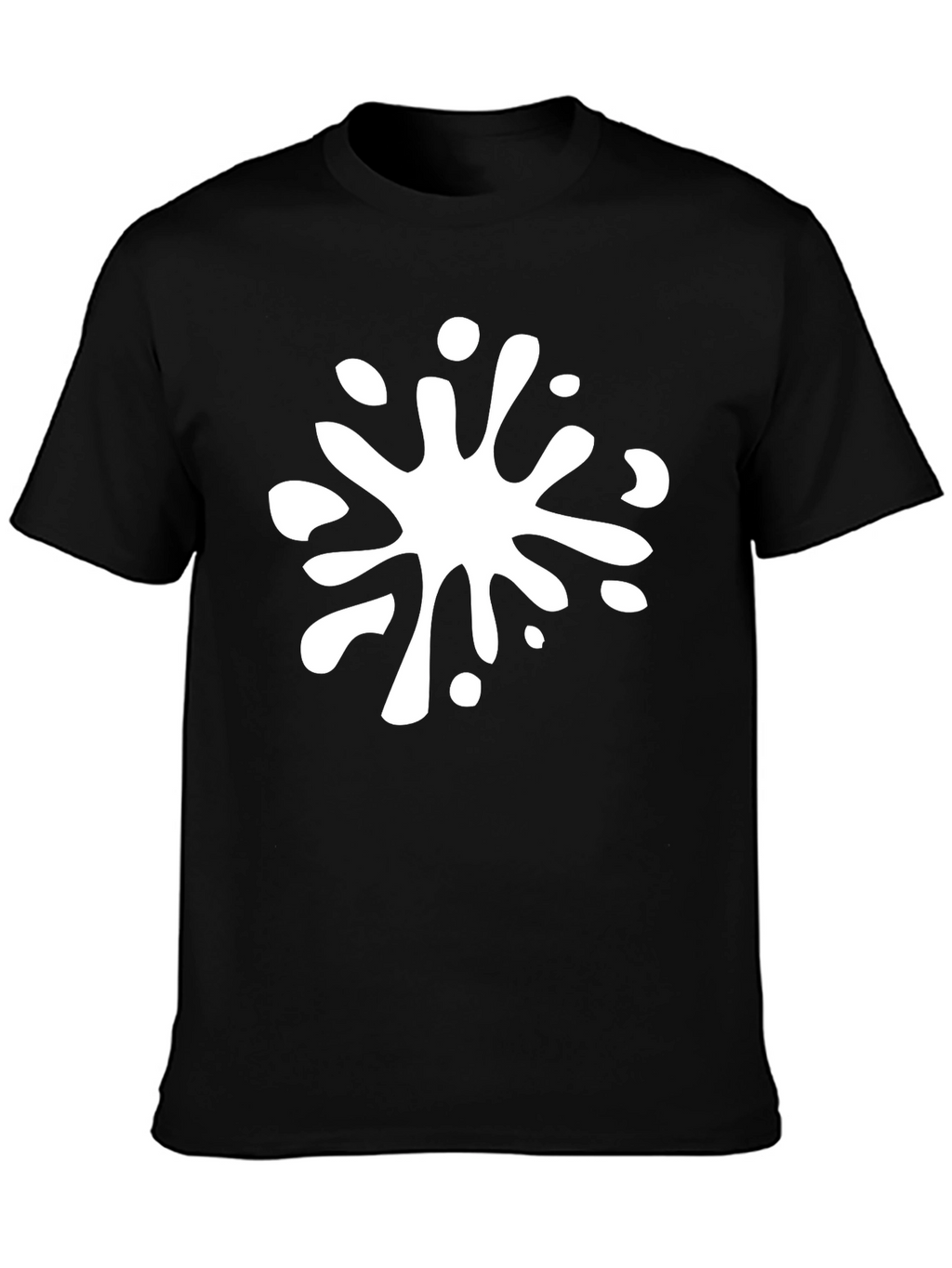 Cool Ink Splatter Black T-Shirt