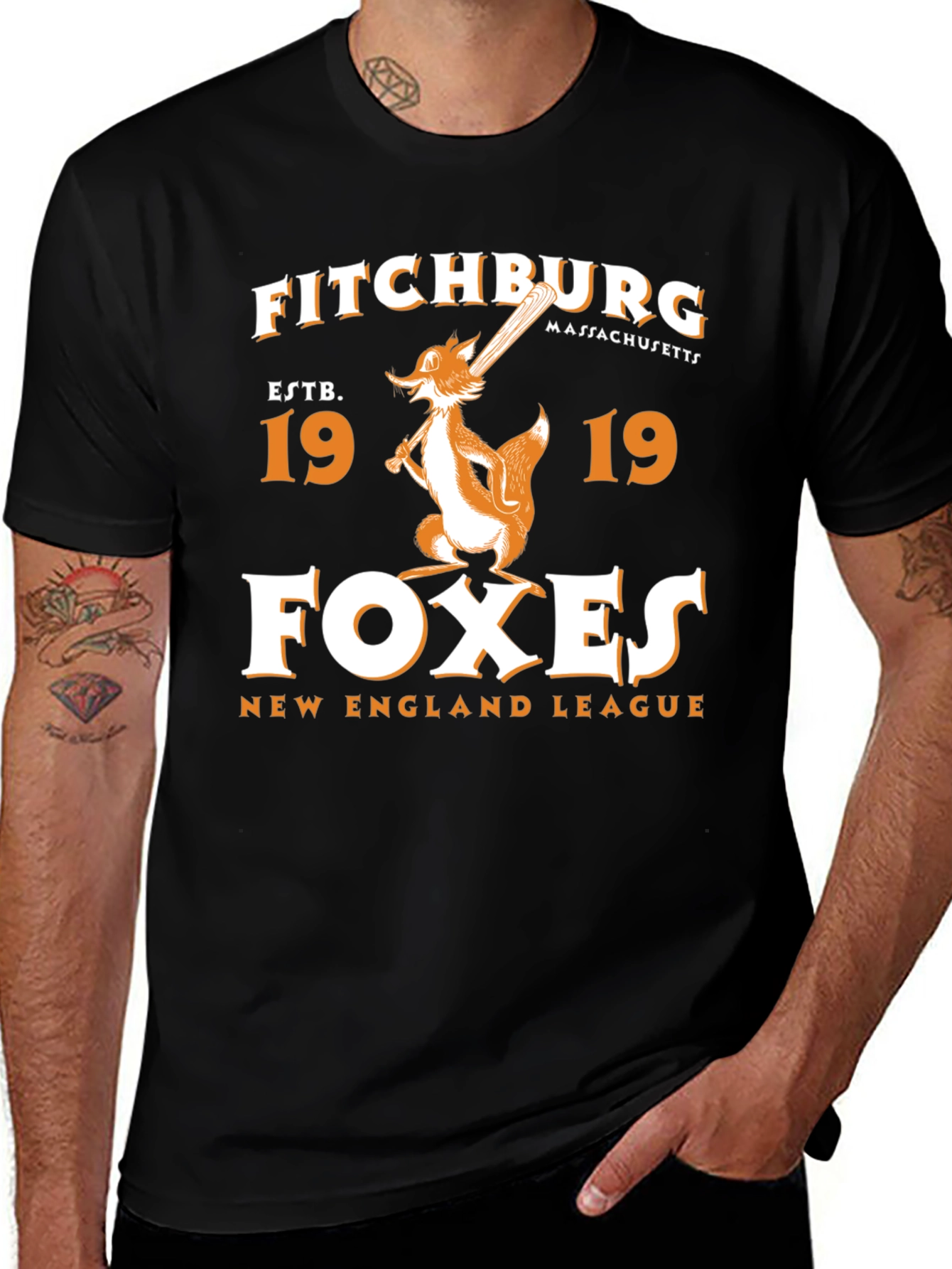 Fitchburg Foxes Baseball T-Shirt