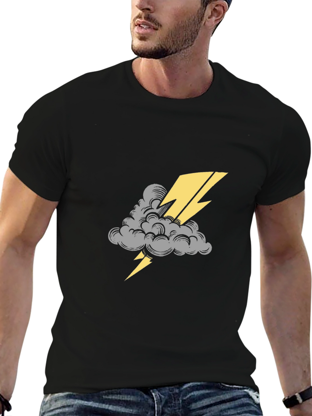 Thunderbolt Graphic Tee - Striking Design Comfortable Fit