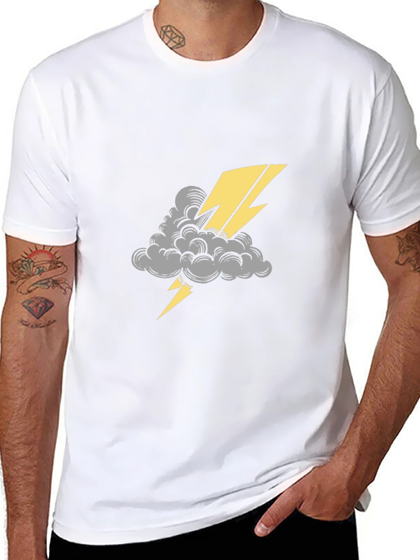 Thunderbolt Graphic Tee - Striking Design Comfortable Fit