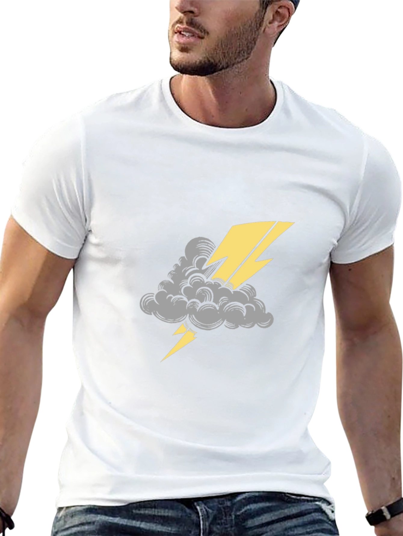 Thunderbolt Graphic Tee - Striking Design Comfortable Fit