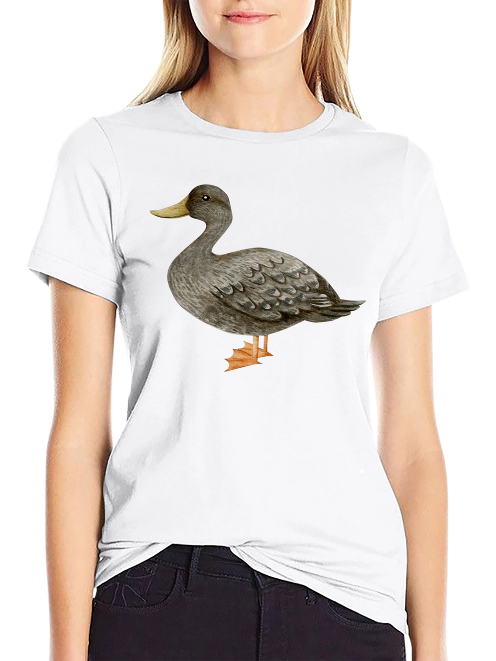 Duck Graphic T-Shirt - Casual Black Tee