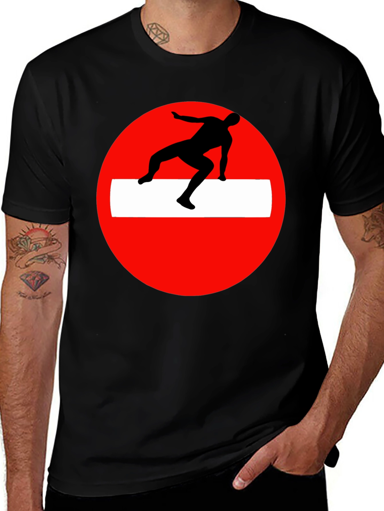 Parkour Obstacle Black Tee