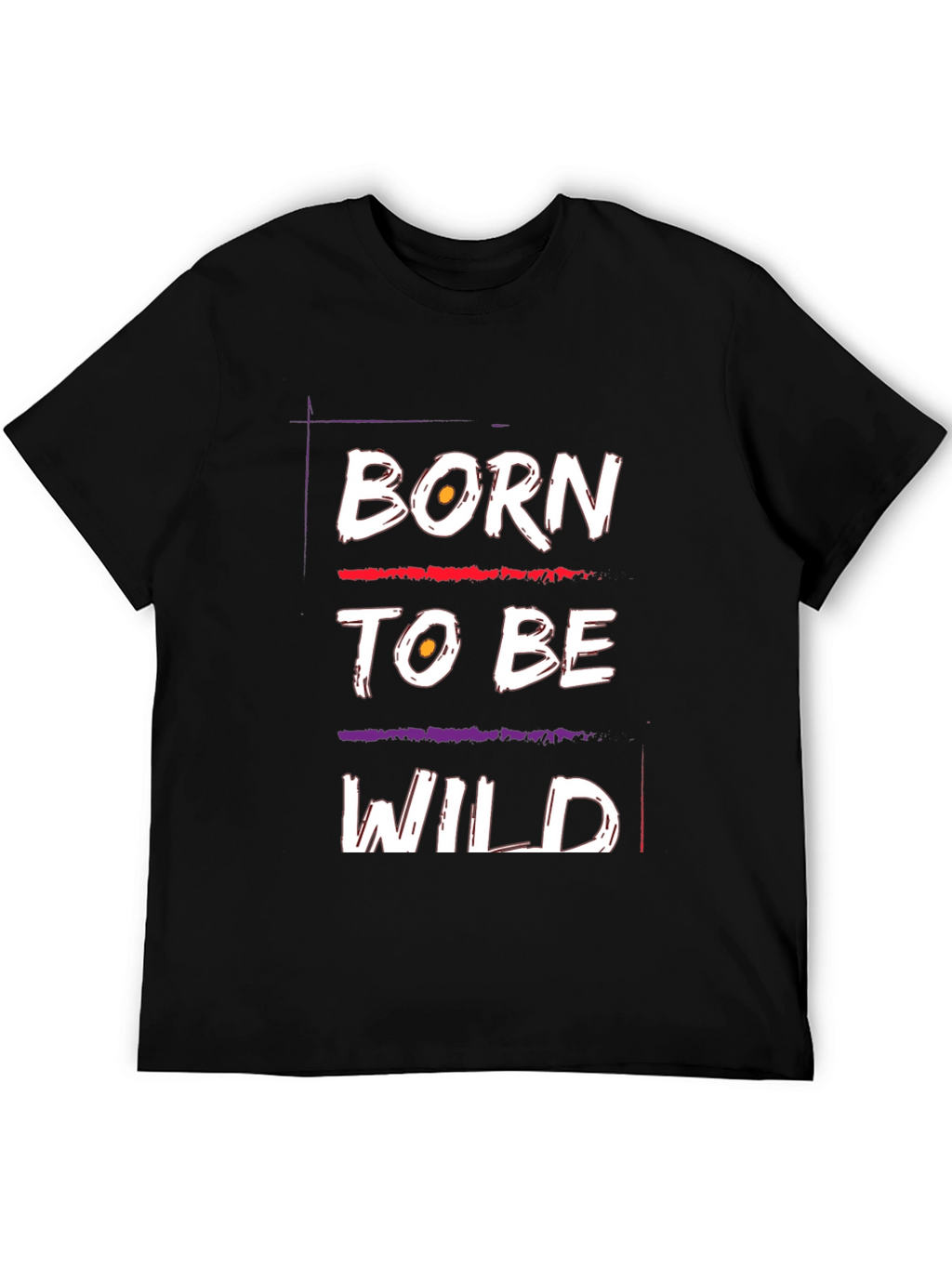 Born to Be Wild Graphic T-Shirt - Black
