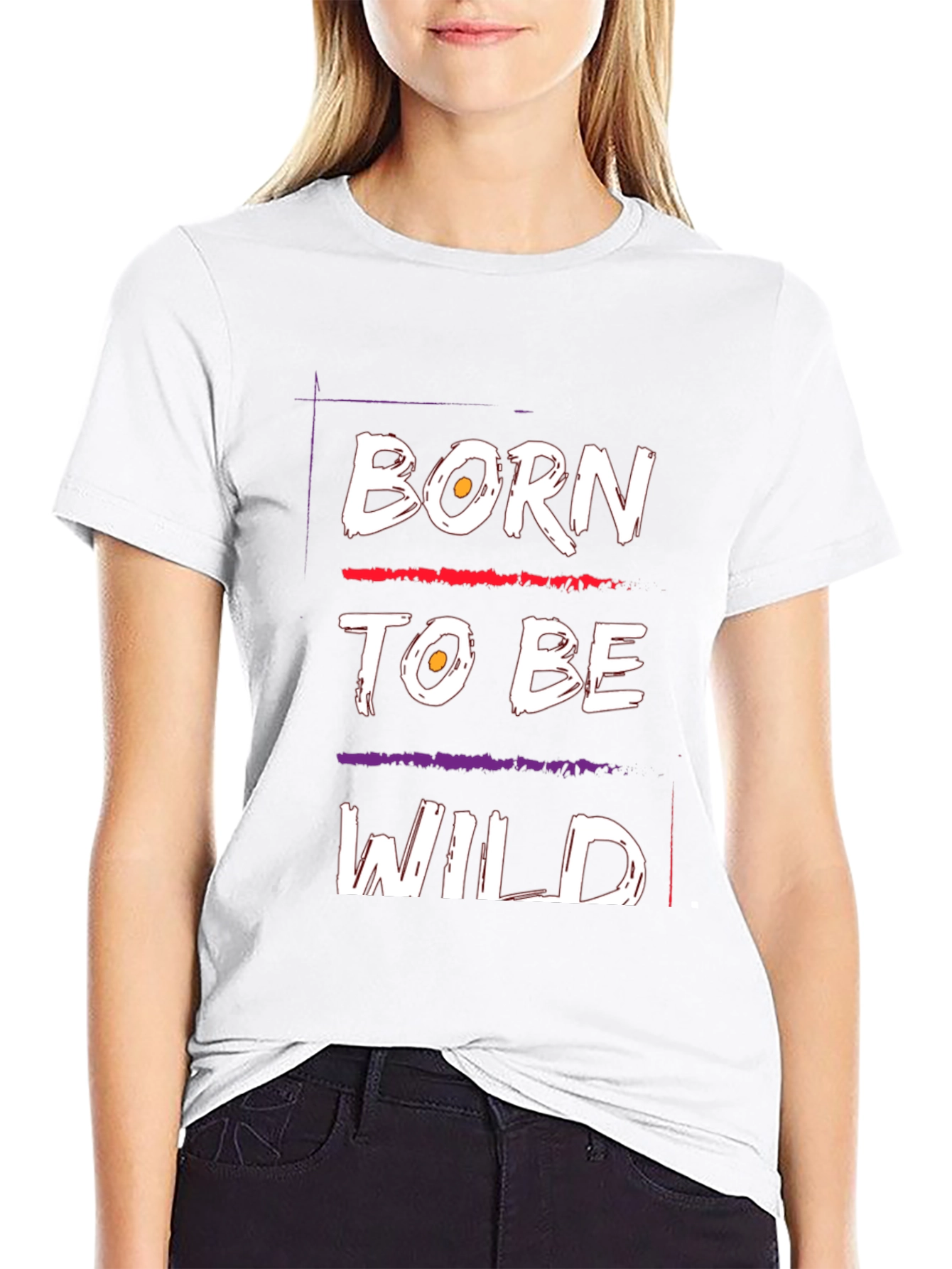 Born to Be Wild Graphic T-Shirt - Black