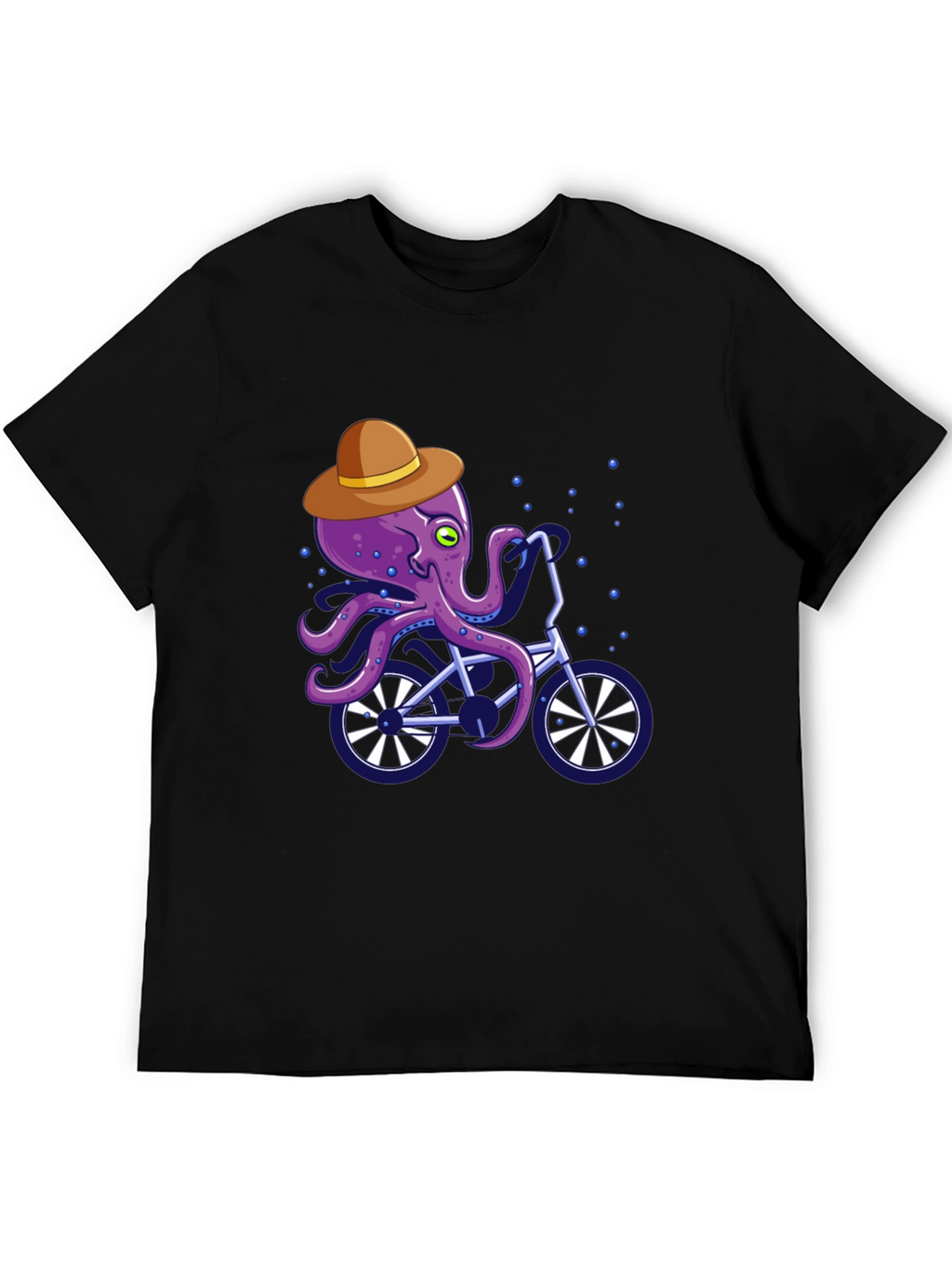 Octopus on Bike Graphic Tee