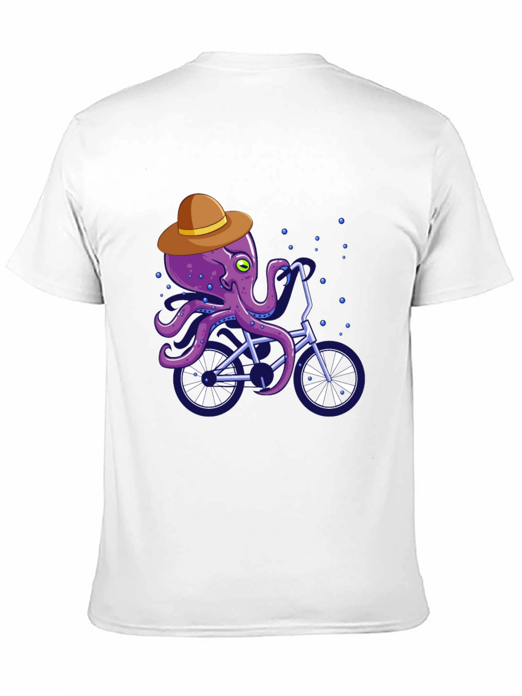 Octopus on Bike Graphic Tee
