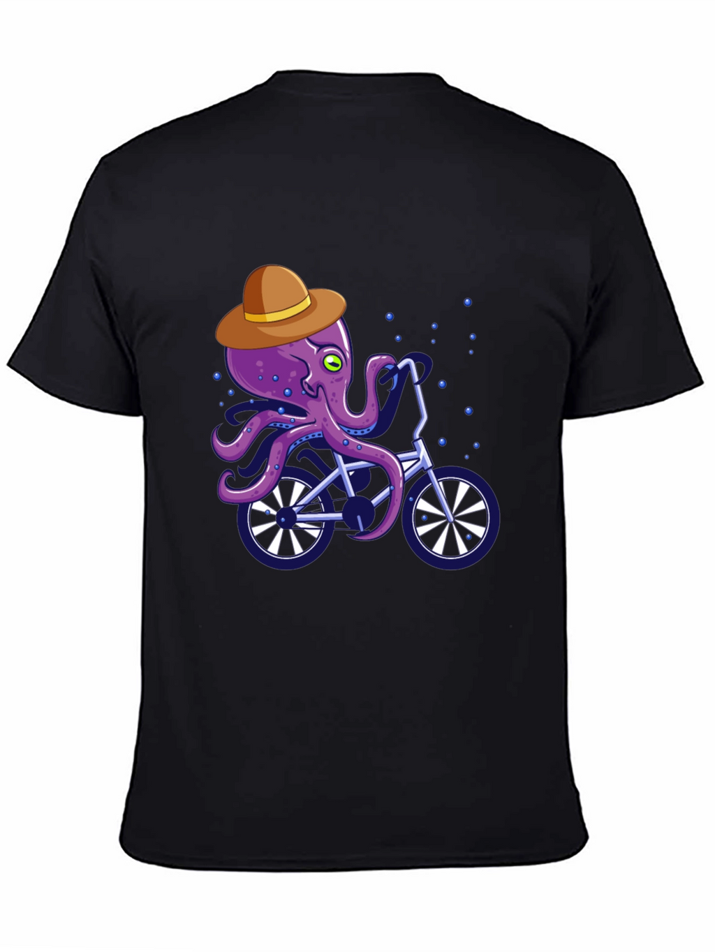 Octopus on Bike Graphic Tee